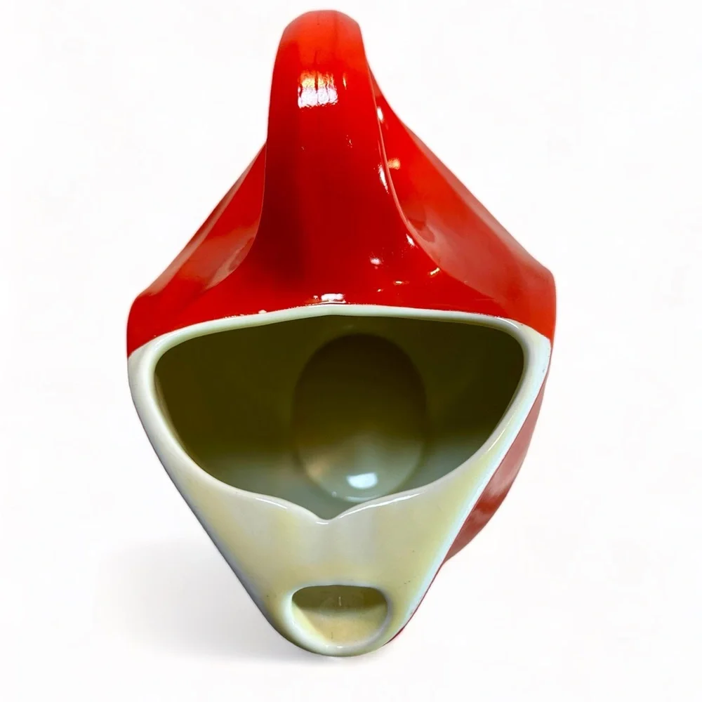 HALL CHINA Chinese Red Serving Pitcher, Art Deco, Refrigerator Ware, 1930s - Picture 6 of 12